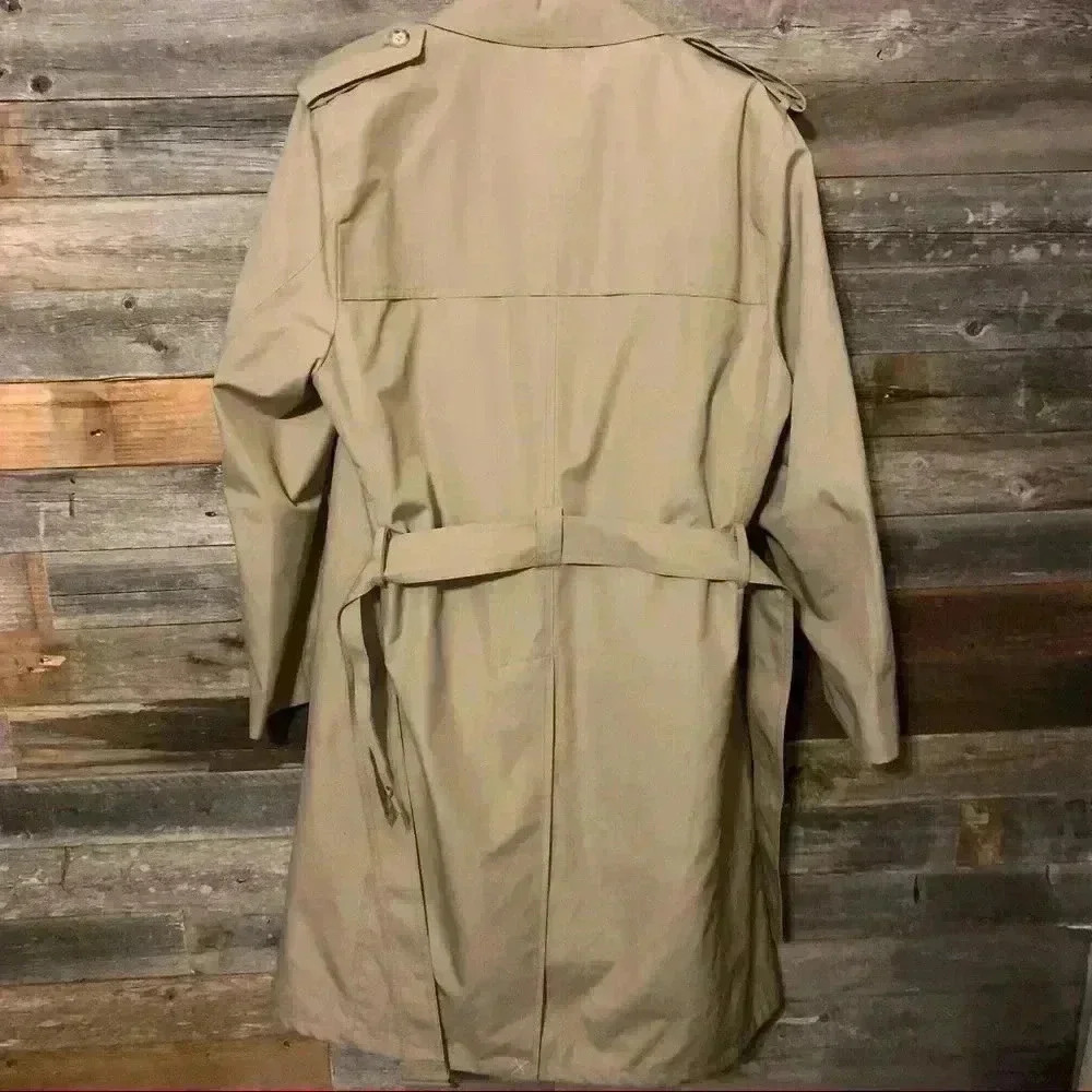 Vintage high quality Woodmere detachable lined trench pockets buckle details - Picture 3 of 5